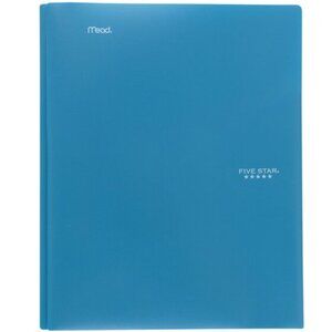 Mead Five Star Pocket Prong 2-Pocket Plastic Folder Asst Colors School Office